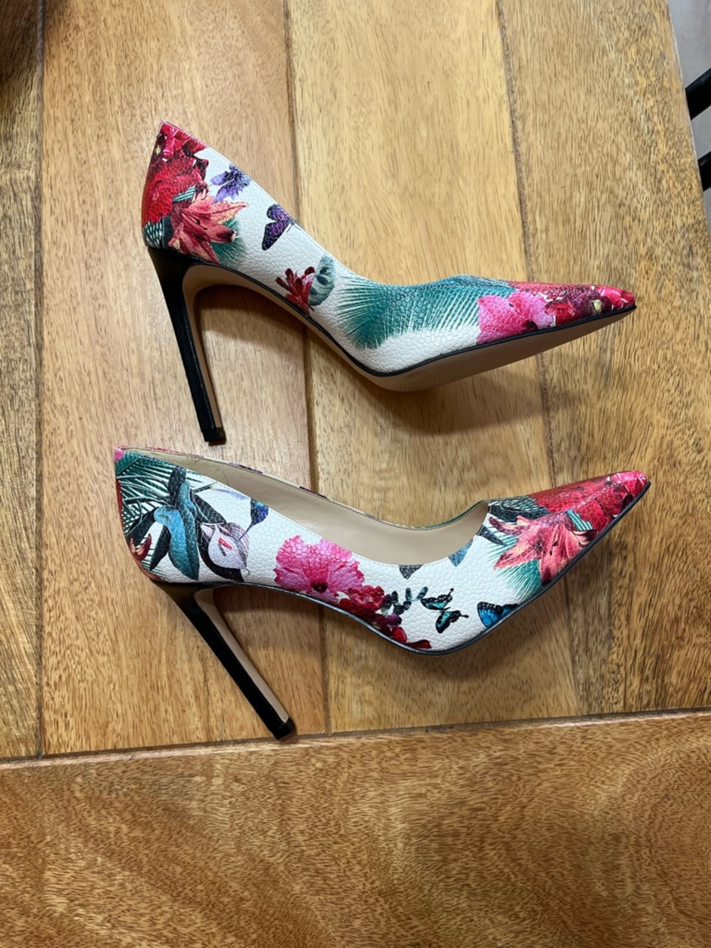 Nine West Floral Stiletto Pumps